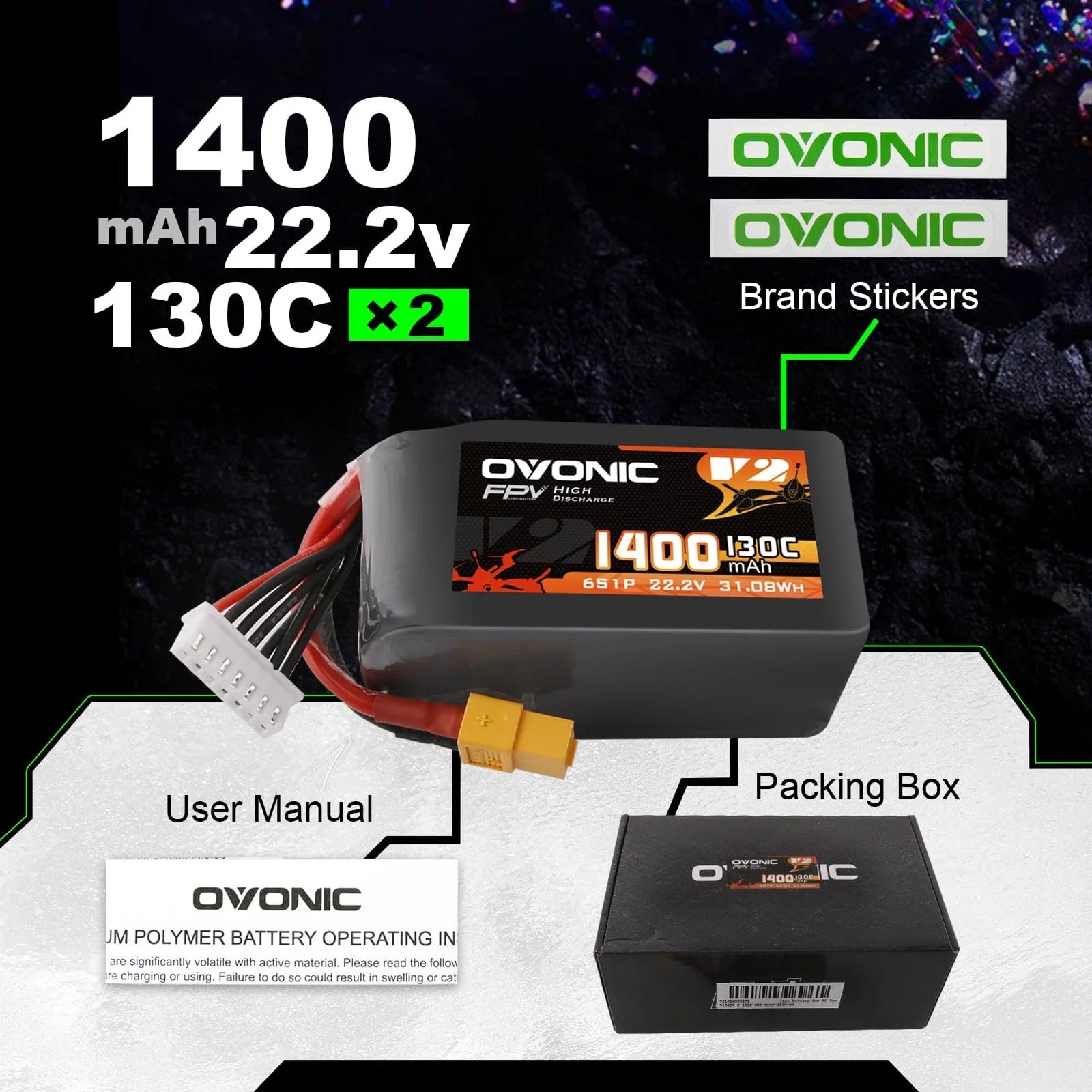 Ovonic 6S 1400mAh 130C Akumula – Walksnail Avatar Hd Goggles X recenzja i cena